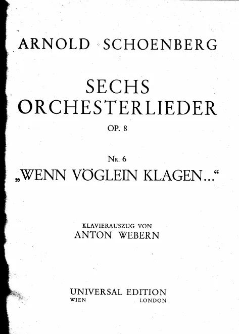 6. Wenn Vöglein klagen