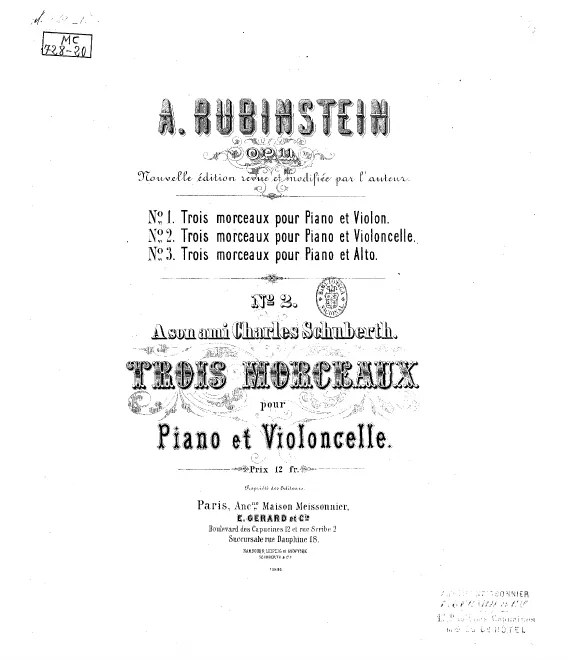 Complete Score and Cello Part