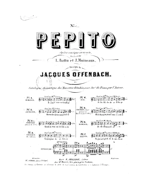 No.6, Romance: "Jadis d'humeur légère"