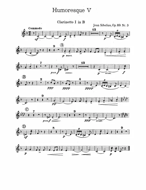 Clarinet 1, 2 (B♭)