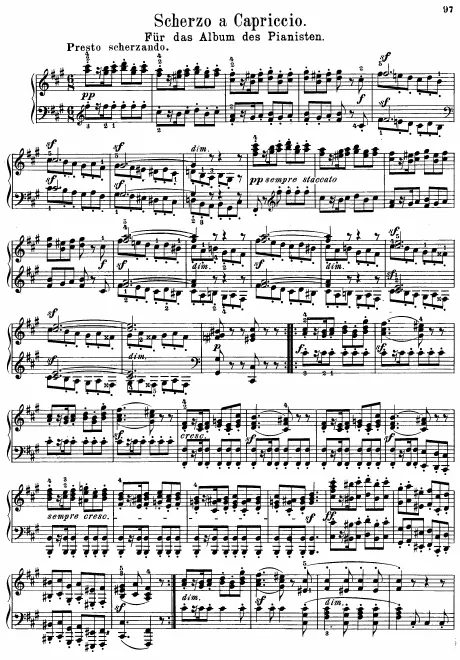 Piano score