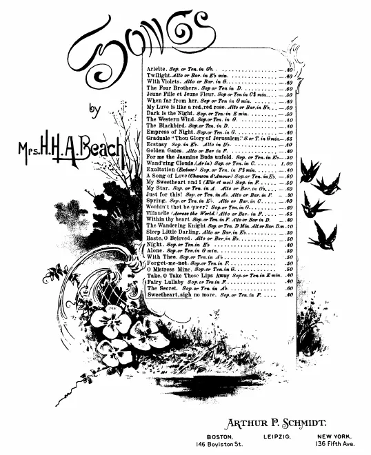 3. Sweetheart, sigh no more (in F major, for high voice)