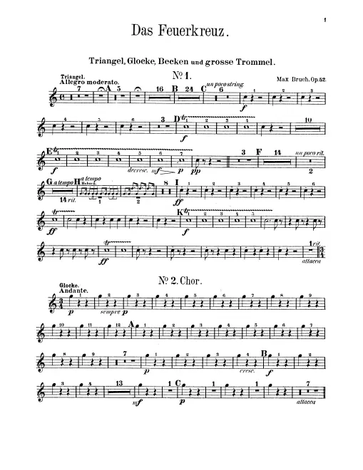 Percussion (Bass Drum/Cymbals/Triangle/Bell)