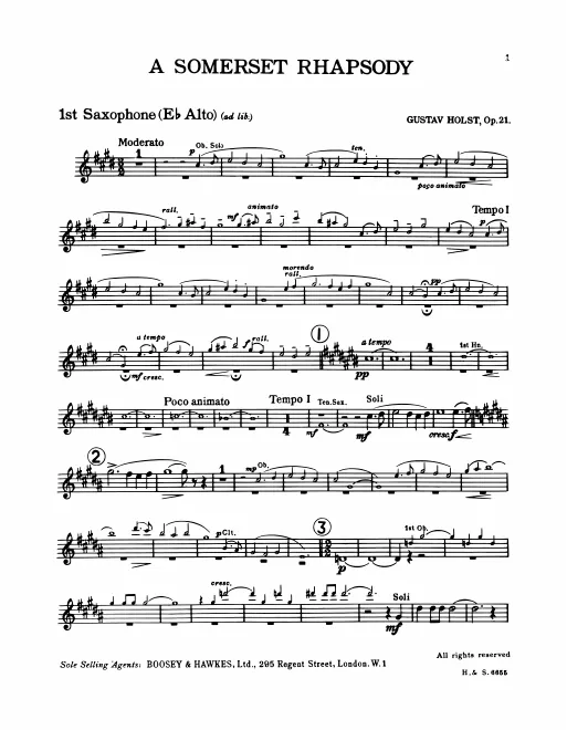 Alto Saxophone (E♭) ad lib.