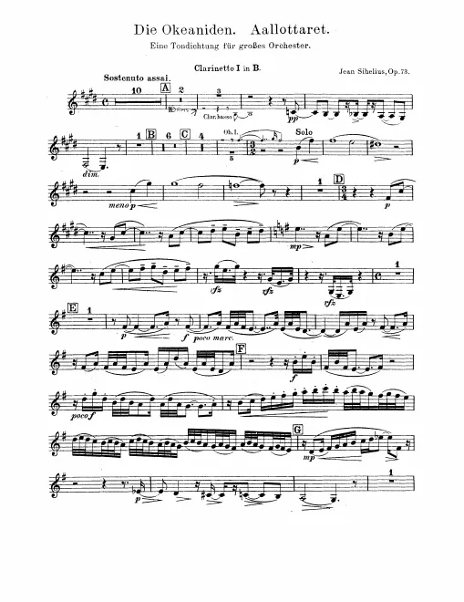 Clarinet 1, 2, Bass Clarinet (B)