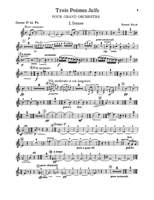 Horn 1, 2, 3, 4 (F)