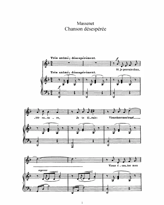 Complete Score (D minor, high voice)