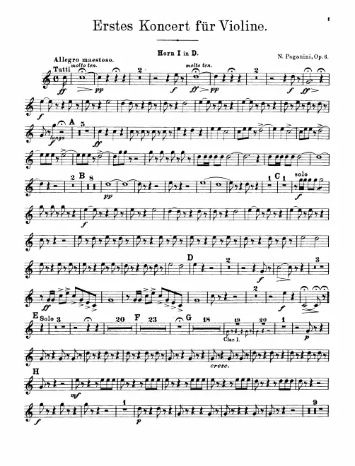Horn 1, 2 (D)