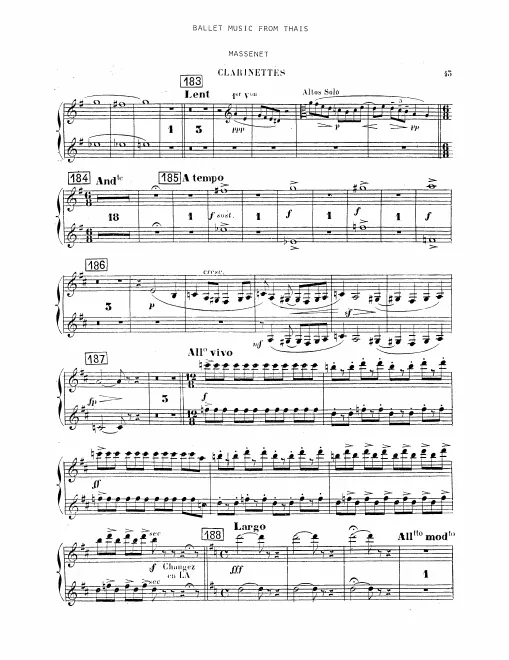 Clarinet 1/2/Bass Clarinet