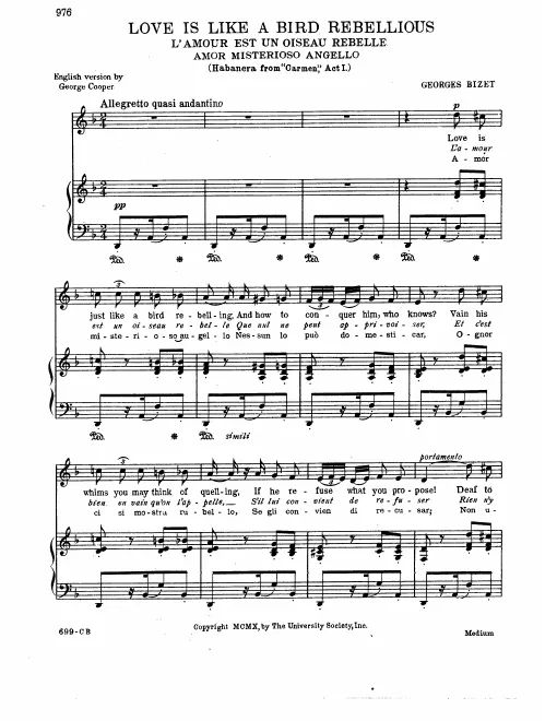 Complete Score (medium voice, D major)
