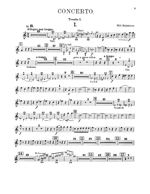 Trumpet 1, 2 (A/B♭)