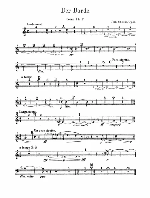 Horn 1, 2, 3, 4 (F)