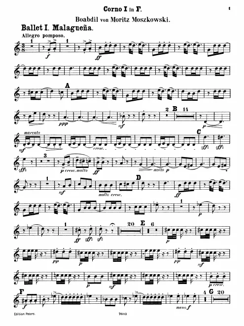 Horn 1, 2, 3, 4 (F)