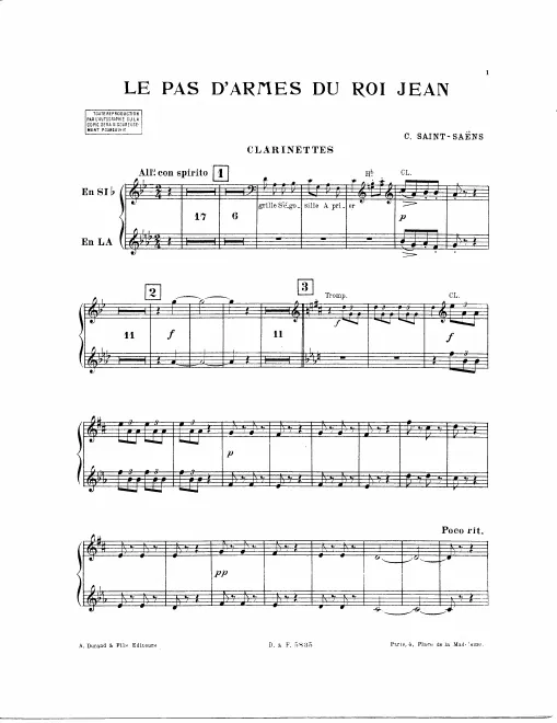 Clarinet 1/2 (B♭/A)