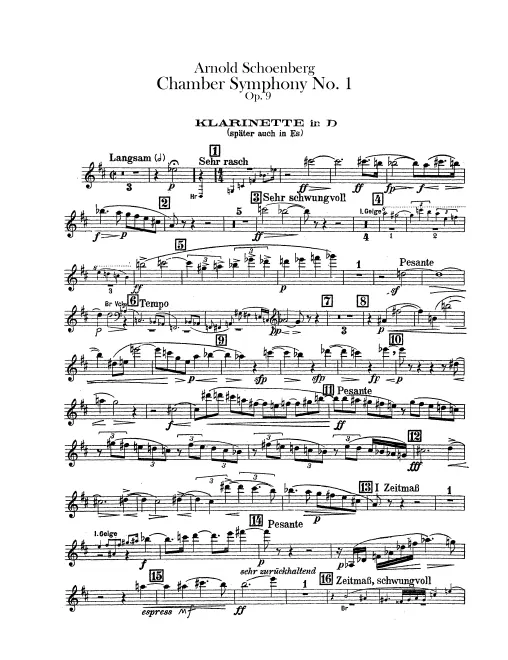 Piccolo Clarinet (D/E) Piccolo Clarinet (E, transposed)
