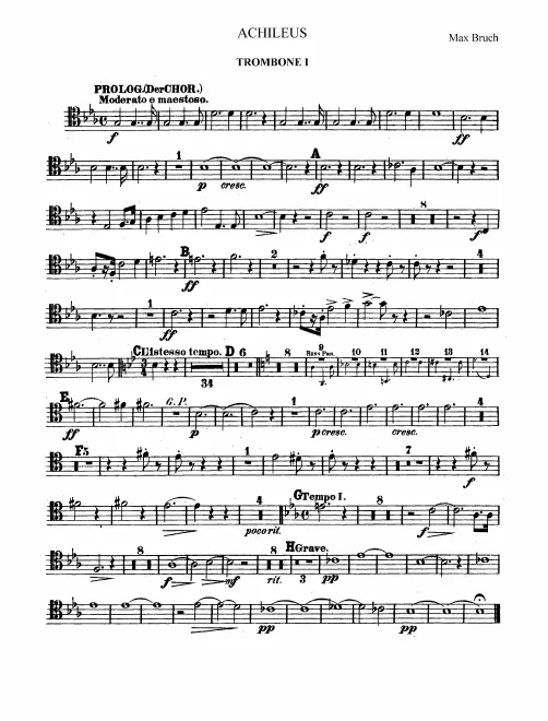 Trombone 1, 2, 3, Tuba