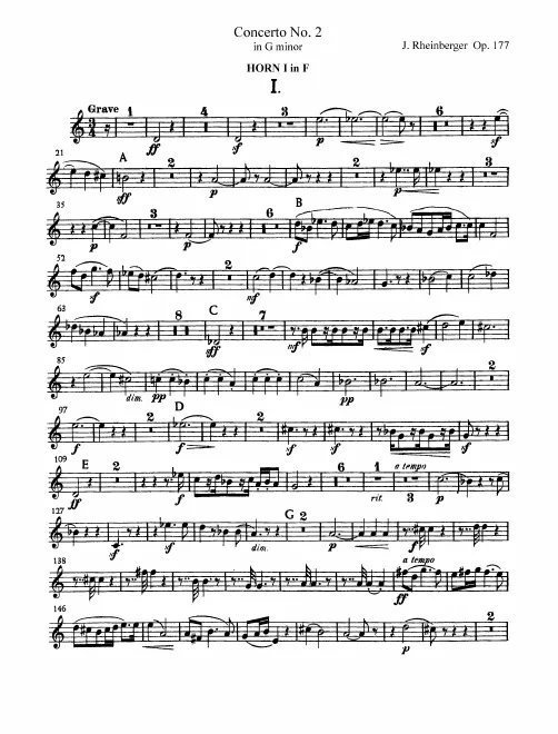 Horn 1, 2 (F)