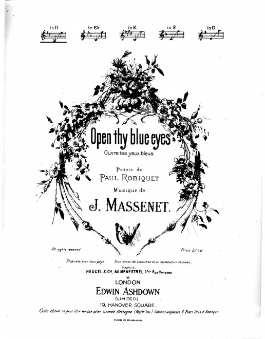 Complete Score (D major: medium voice)