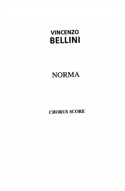 Choral Score