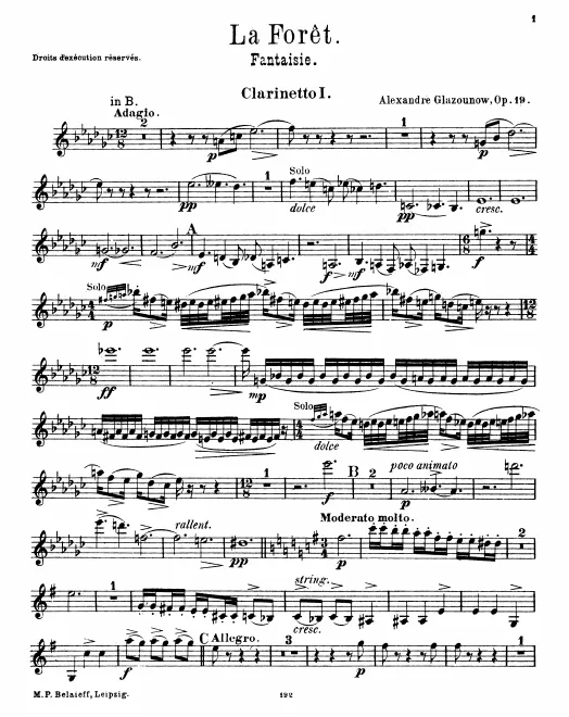 Clarinet 1, 2 (B)
