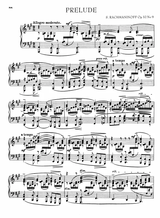 9. Allegro moderato (A major)