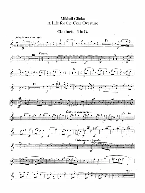 Clarinet 1, 2 (B)