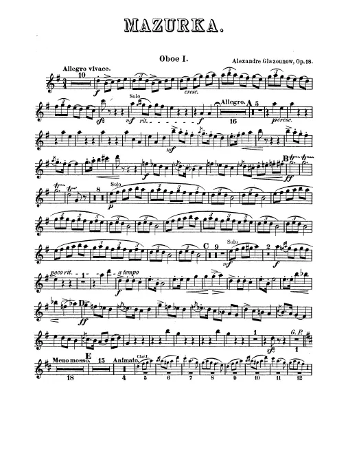 Oboe 1, 2