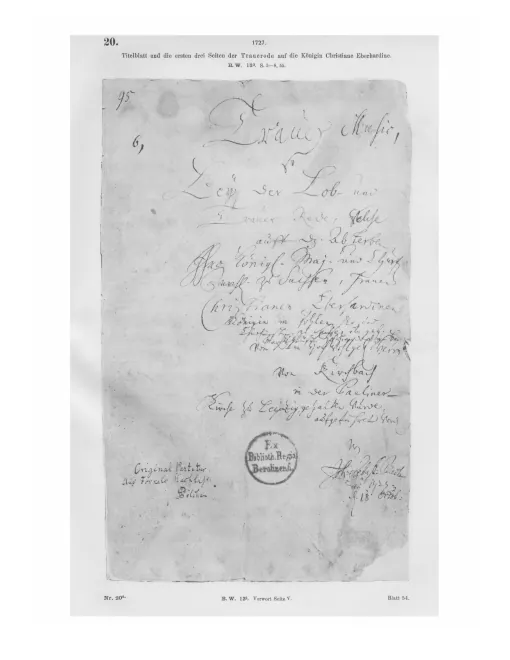 Autograph (title page and first 3 pages)