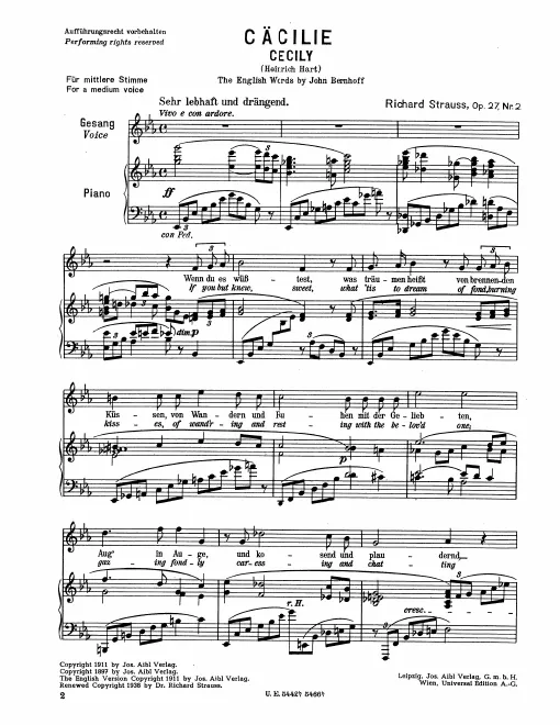 Complete Score (Medium Voice, E♭ major)
