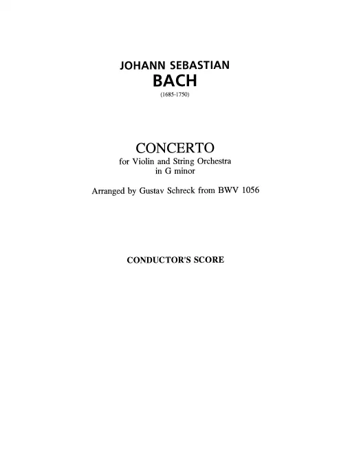 Complete Score (G minor)