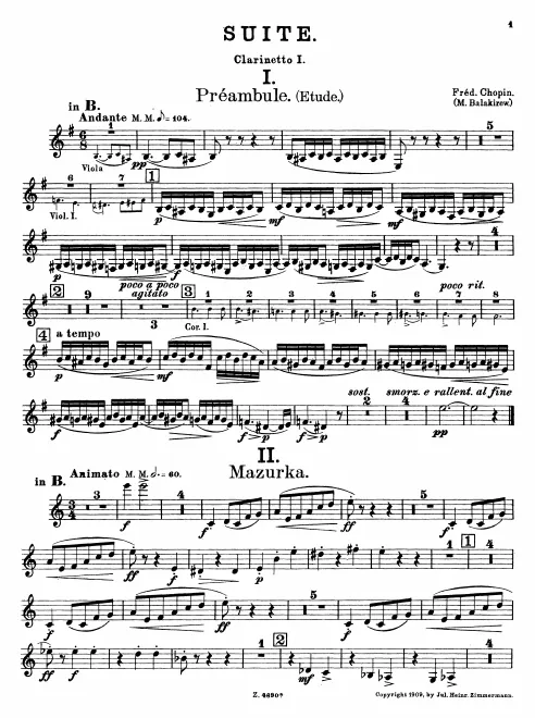 Clarinet 1 (A/B♭)
