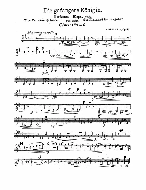 Clarinet, Bass Clarinet (B)
