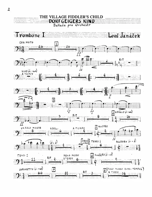 Trombone 1, 2, 3, Tuba