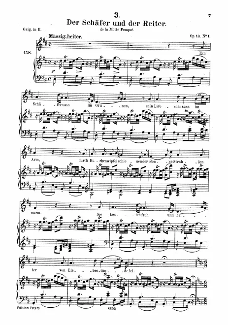 Complete Score (Medium Voice, transposed to D major)