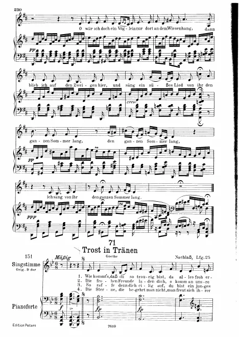 Complete Score (Low Voice, transposed to B♭ major)