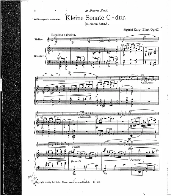 Complete Score and Violin Part