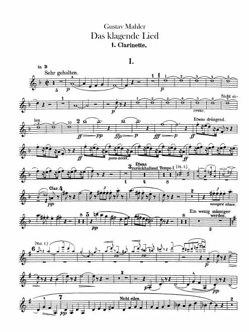 Clarinet 1 (B♭/A/C)