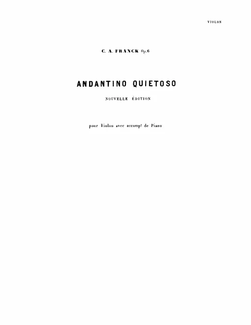 Complete Score and Violin Part