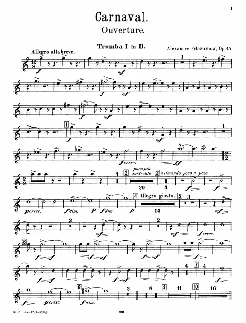 Trumpet 1, 2, 3 (B)