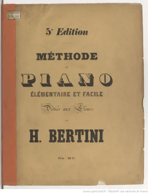 Méthode de piano élémentaire et facile