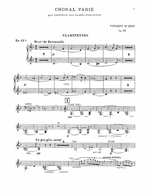 Clarinet 1/2 (B♭)