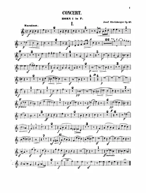 Horn 1, 2, 3 (F)