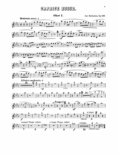 Oboe 1, 2