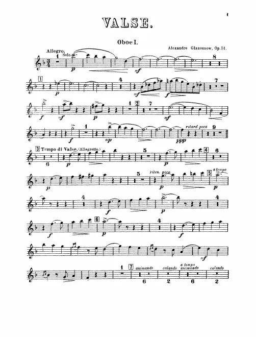 Oboe 1, 2