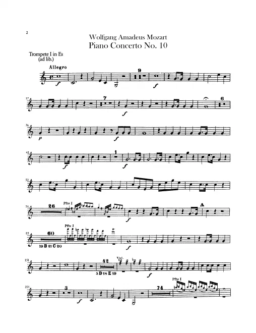 Trumpet 1, 2* (E♭, ad lib.)