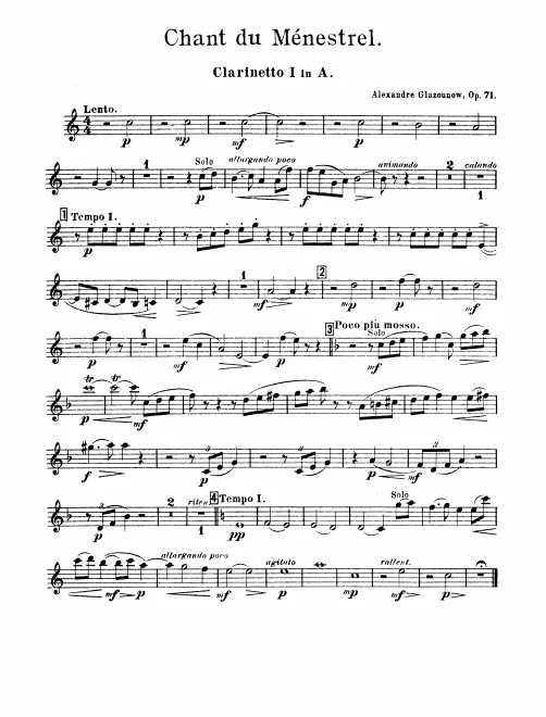 Clarinet 1, 2 (A)