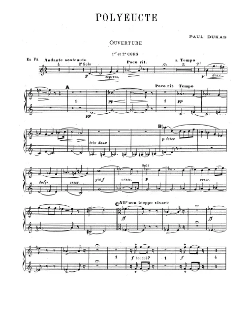Horn 1/2, 3/4 (F)