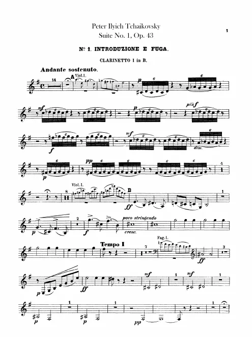 Clarinet 1, 2 (B♭, A)