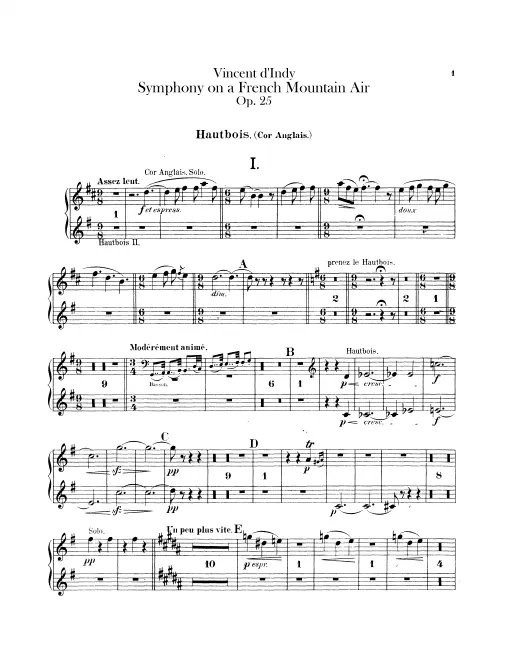 Oboe 1/2 (also English Horn)