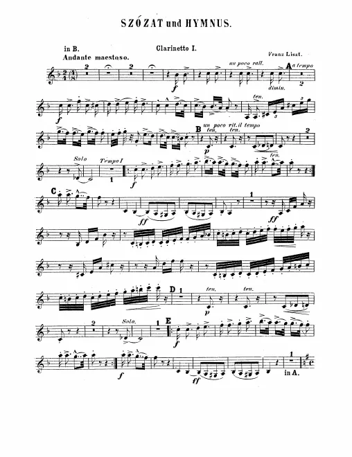 Clarinet 1, 2 (B♭)